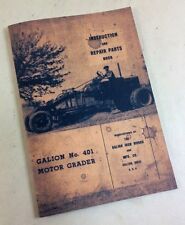 Galion No 401 Motor Road Grader Instruction Amp Repair Parts Book Manual Tractor