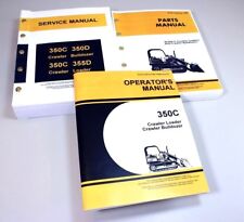 Service Manual Set For John Deere 350c Crawler Loader Bulldozer Operators Parts