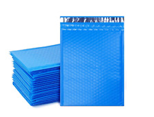100 2 85x12 Blue Poly Bubble Padded Envelopes Mailers Shipping Case 85x12
