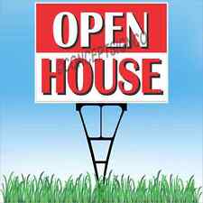 18x24 Open House Outdoor Yard Sign Amp Stake Sidewalk Lawn Realtor House Estate