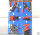 28pc. Alligator Electrical Clips Charging Clamps Jumper Leads Assorted Kit