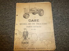 Case 440 Amp 441 Gasoline Farm Tractors Parts Catalog Manual Book Ri402