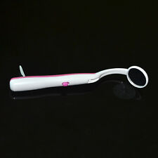 1pcs Professional Bright Dental Mouth Tooth Mirror With Led Light Pink Handle
