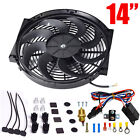 14 Electric Radiator Cooling Fan 38 Probe Ground Thermostat Switch Kit Bk