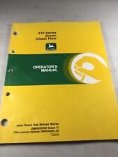 John Deere 610 Series Drawn Plow Operators Manual