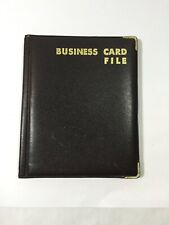 Vintage Business Card File Book Holds 48 Cards On 12 Pages