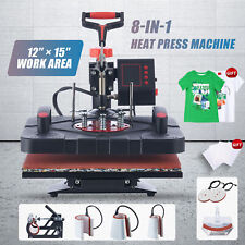 8in1 T Shirt Printing Machine Heat Press Machine 12x15 Shirt Printer Mug Press