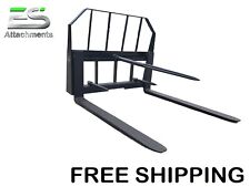 48in Pallet Forkbale Spear Combo Quick Attach Skid Steer Free Shipping