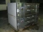 Bakers Pride Ds805 Natural Deck Gas Double Pizza Ovens With Legs And Stones