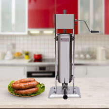 5l Vertical Sausage Stuffer Maker Meat Filler Machine Stainless 2 Speed5 Tubes