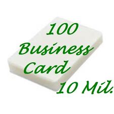 100 Business Card 10 Mil Laminating Pouches Laminator Sheets 2 14 X 3 34