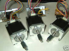 3 X Nema 23 Stepper Motors Amp 3 Control Ics Cnc Mill Lathe Robot P1v