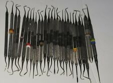 Dental Instrument Tools Lot Of 27 Assorted Hu Friedy Scalers Curette Knife