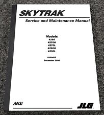 Jlg Skytrak 4290h Telehandler Telescopic Forklift Service Amp Maintenance Manual