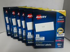 7 Packs Avery 5160 Easy Peel Address Labels 1x2 58 3000 Labels Per Pack