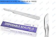 Sterile Disposable Scalpels 10 10 Pcs Single Use Suitable For Dermaplaning