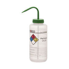 Methanol Wash Bottle 1000ml Pre Labeled Polypropylene Eisco Labs