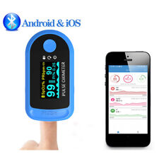 Bluetooth Fingertip Pulse Oximeter Spo2 Pr Heart Rate Oled Display Monitoring