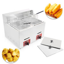 Commercial Countertop Gas Fryer 2 Baskets Gf 72 Propanelpg Withmetal Tube New