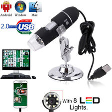 1000x Adjustable Microscope 8 Led Magnification Digital Endoscope Camera Stand