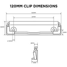 120 Mm Clipboard Clip