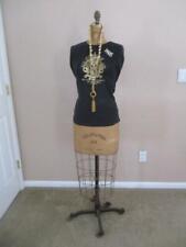 Antique Dress Form Metal Mannequin Sew Dressmaker Decorative Display Functional