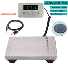 440lb Heavy Duty Digital Metal Industry Shipping Postal Rechargeable Scale Large