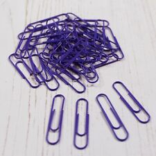 Paper Clips 31mm Large Professional Quality 14 Coloured Options X100 In Seal Bag