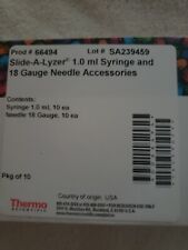 Thermo Scientific 66494 Slide A Lyzer 1ml Syringe And 18 Guage Needle Acc