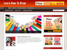 Learn To Draw Blog Ready Made Affiliate Website Free Hosting Setup