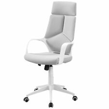 Monarch Swivel Executive Office Chair In White And Gray