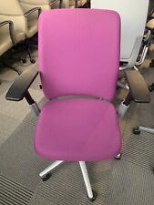 Executive Chair By Steelcase Amia Fully Loaded In Pink Color Seat Fabric