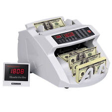 Money Bill Counter Cash Counting Machine Counterfeit Detector Uv Mg Bank Checker