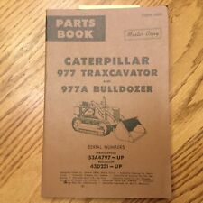 Cat Caterpillar 977 Parts Manual Book Traxcavator Track Loader Sn 53a4797 Up 43d