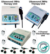 Combo Ultrasound Therapy 1mhz Amp 3mhz Machine With 4 Channel Electrotherapy Unit