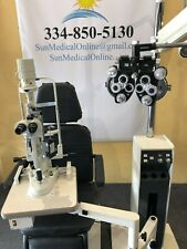 Reliance 5200 Chair 7720 Stand Burton Slit Lamp With Tonometer Topcon Phoropter
