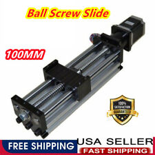 Ball Screw Linear Cnc Slide Stroke 100mm Long Stage Actuator Stepper Motor New