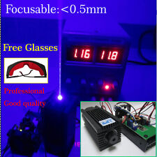 Focusable High Power 2w 450nm Blue Laser Module With Ttl 12v Input Wood Carving