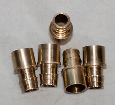 Five Uponor Wirsbo Lf Af 114 Pro Pex Brass Sweat Adaptor 12 Pex 34 Copper