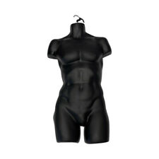 34h Injection Molded Male Half Round Torso Body Mannequin Form Swivel Hook