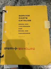 Sperry New Holland Model 393 396 Tub Grinder Service Parts Catalog Book Sku H