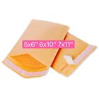 Any Size Yellow Kraft Poly Bubble Mailers Mailing Padded Envelopes