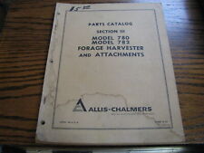 Allis Chalmers Parts Catalog Model 780 Amp 782 Forage Harvester Flat A5