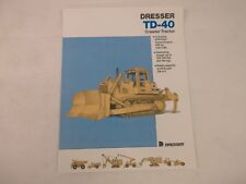 Dresser Td40 Crawler Tractor Brochure Dozer Dresta