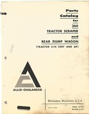 Allis Chalmers 260 Tractor Scraper Amp Rear Dump Wagon Parts Manual 5307 Up