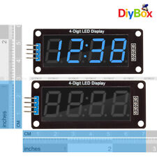 056 Tm1637 4bit Digital Blue Led 7 Segment Clock Tube Display For Arduino