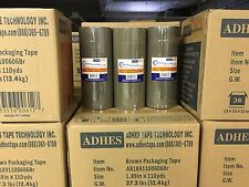 6 Rolls Premium Brown Carton Box Sealing Packing Tape 25 Mil Thick 2x110 Yard