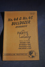 New Listing1958 4a Amp 4s Bulldozer Hydraulic Parts Catalog Caterpillar