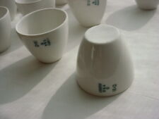 Coors Lab Cups Porcelain Chemistry 11 Piece Lot 38g