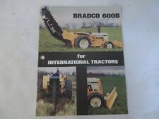 Bradco 600b Trencher For International Tractors Brochure